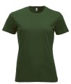Dames T-shirt Clique New Classic-T Flessen Groen